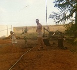 Early days, surrounded by the veld